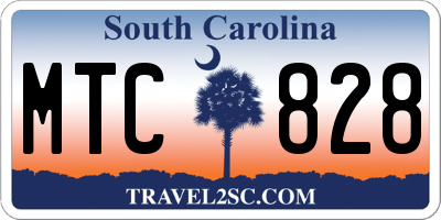 SC license plate MTC828