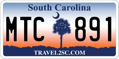 SC license plate MTC891