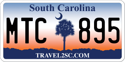 SC license plate MTC895