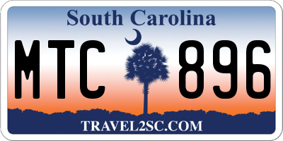 SC license plate MTC896