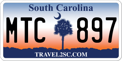 SC license plate MTC897