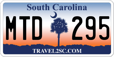 SC license plate MTD295