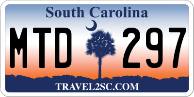 SC license plate MTD297