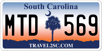 SC license plate MTD569