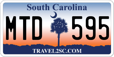 SC license plate MTD595