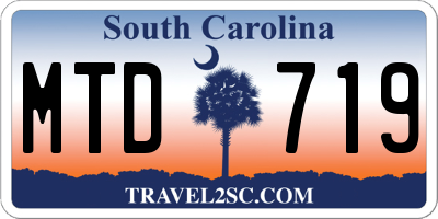SC license plate MTD719