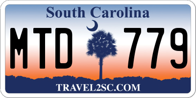 SC license plate MTD779