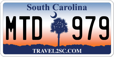 SC license plate MTD979