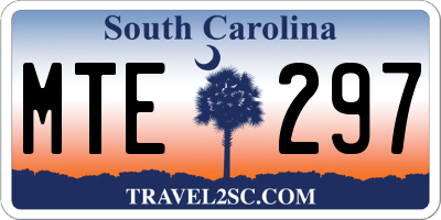 SC license plate MTE297