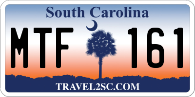 SC license plate MTF161