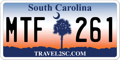 SC license plate MTF261