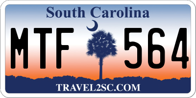 SC license plate MTF564