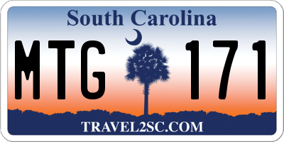 SC license plate MTG171