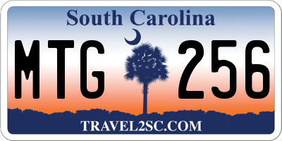 SC license plate MTG256