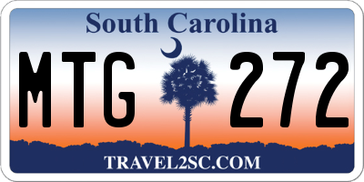 SC license plate MTG272