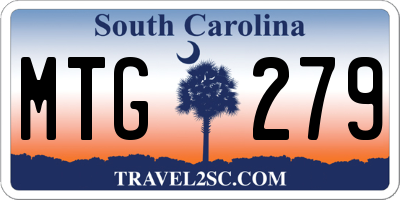 SC license plate MTG279