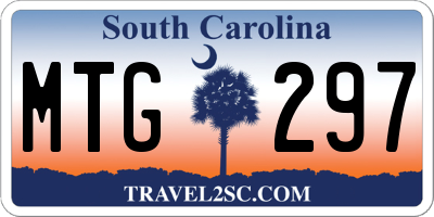 SC license plate MTG297