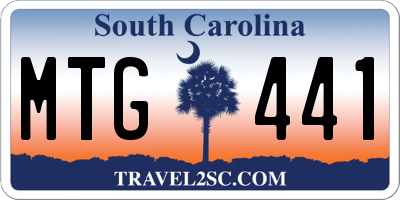 SC license plate MTG441
