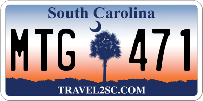 SC license plate MTG471