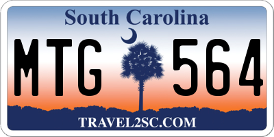 SC license plate MTG564