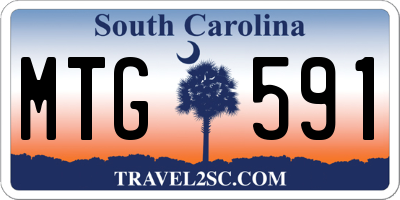 SC license plate MTG591
