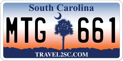 SC license plate MTG661