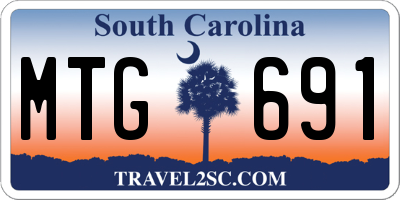 SC license plate MTG691