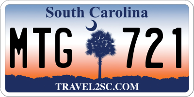 SC license plate MTG721