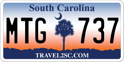 SC license plate MTG737