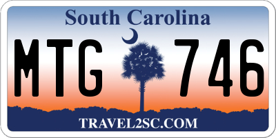 SC license plate MTG746