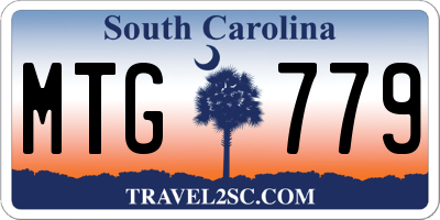SC license plate MTG779