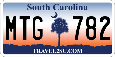 SC license plate MTG782