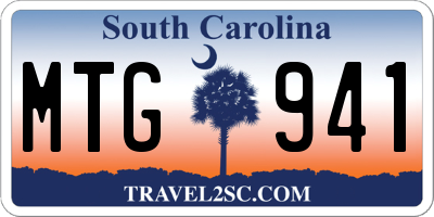SC license plate MTG941