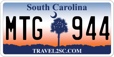 SC license plate MTG944