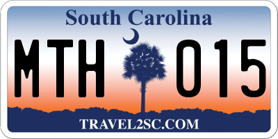 SC license plate MTH015