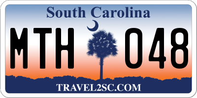SC license plate MTH048