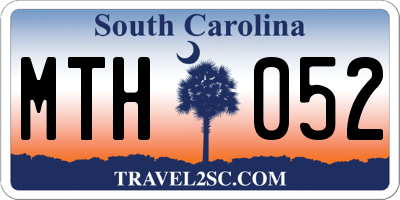 SC license plate MTH052