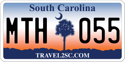SC license plate MTH055