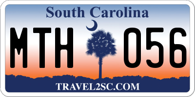SC license plate MTH056
