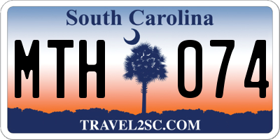 SC license plate MTH074