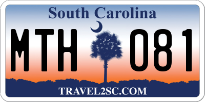 SC license plate MTH081