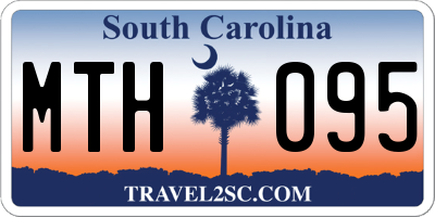 SC license plate MTH095