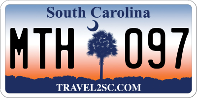 SC license plate MTH097