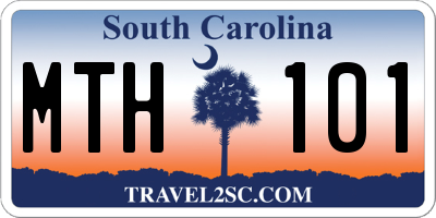 SC license plate MTH101