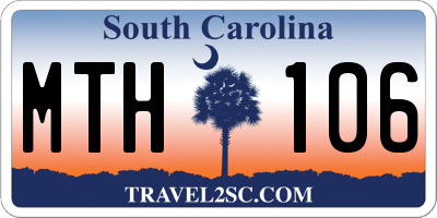 SC license plate MTH106