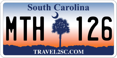 SC license plate MTH126