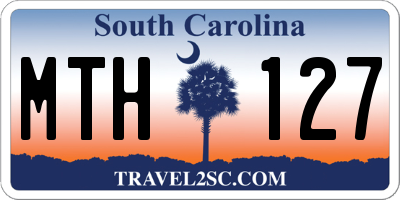 SC license plate MTH127