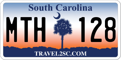 SC license plate MTH128