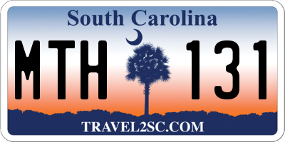 SC license plate MTH131