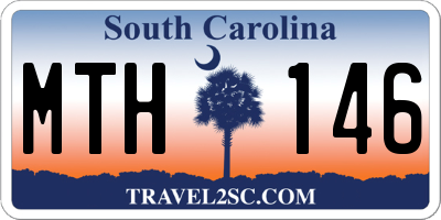 SC license plate MTH146
